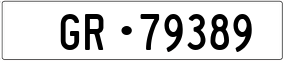 Trailer License Plate